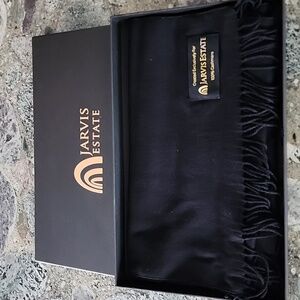 Black Cashmere Scarf Jarvis Estate Winery